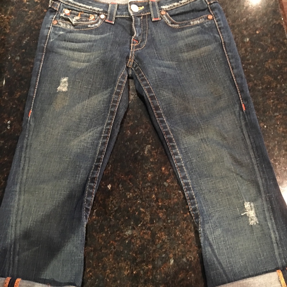 True Religion cropped jeans